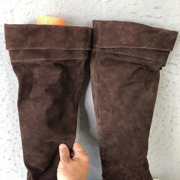 Colin Stuart Boots Womens Size 8B Suede Over Knee High Heel Shoes - Picture 12 of 16